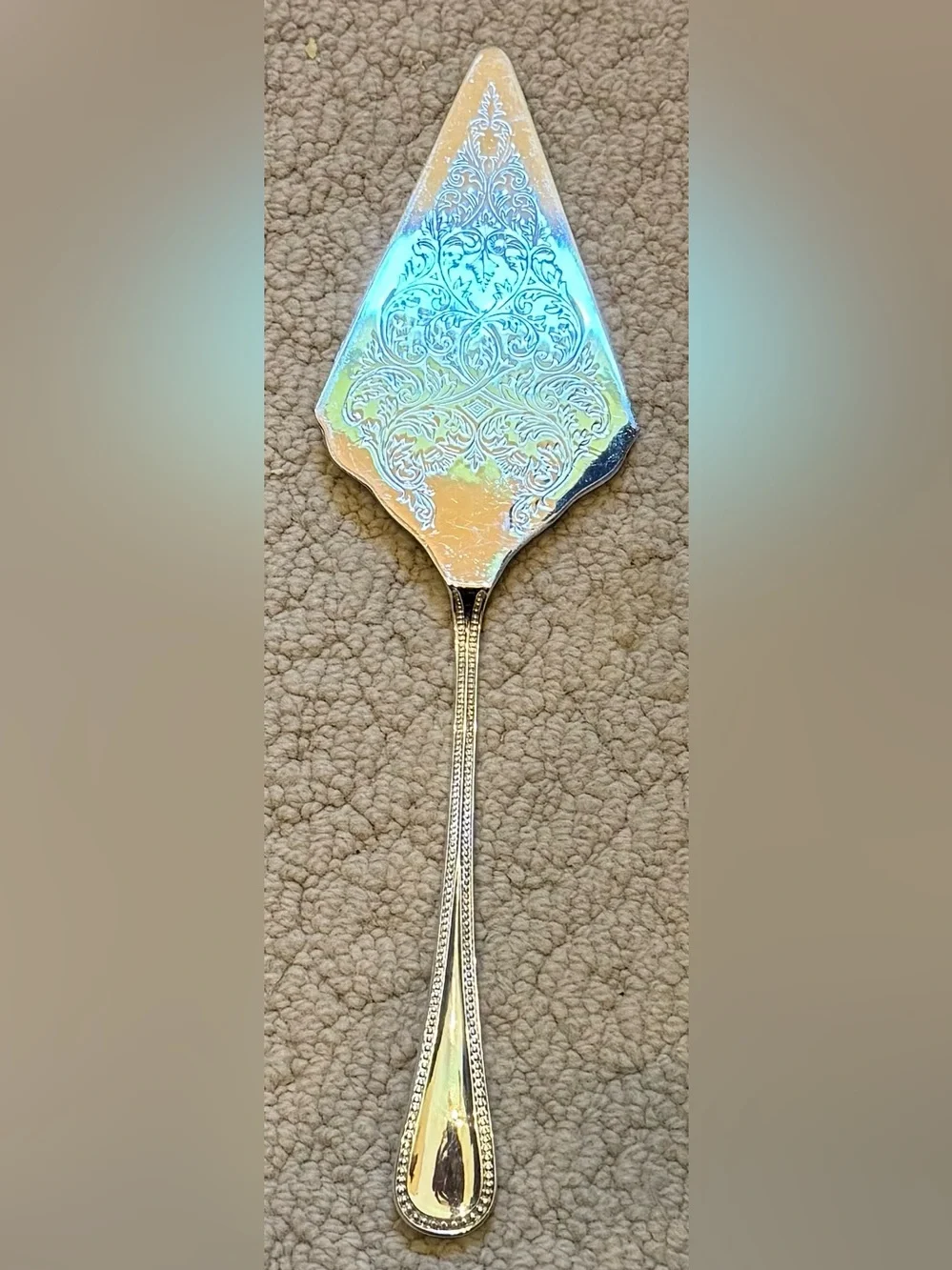 Godinger Silver Plated Ornate Cake Server - Silver Tone